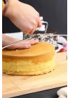 Metal Pasta Kesme Aparatı 30 cm Kek Ekmek Katman Dilimleme Bıçağı