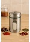 Metal Tuzluk Biberlik Baharatlık 200 ml Gri