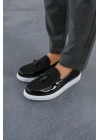 MN002 - RBT Loafer Verniciata Erkek Ayakkabı SIYAH