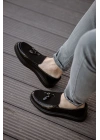 MN002 - RST Loafer Verniciata Erkek Ayakkabı SIYAH