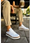 MN979 - Santoni GBT Spor Erkek Ayakkabı BEYAZ/TABA