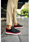 MN979 - Santoni GBT Spor Erkek Ayakkabı SIYAH/KIRMIZI