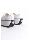 PARIS Bağcıklı Ortopedik Taban Kadın Sneaker Spor Ayakkabı  TBT - Beyaz