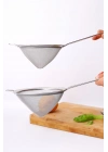 Paslanmaz Çelik Saplı Konik Süzgeç 14 cm