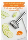 Paslanmaz Çelik Sebze Meyve Julyen Soyucu & Doğrayıcı 17 Cm