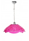 Pembe Akrilik Avize Modern Dekoratif Aydınlatma 35x35x12 cm