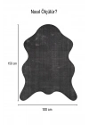 POLY Peluş Post Şeklinde Halı- Antrasit - Salon-Antre-Oturma Odası-Yumuşak-Kaymaz Taban-Yıkanabilir–Modern-Uygun Fiyat