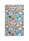 RugKids Halı -Trafik Desenli -Silinebilir-Kolay Temizlenir- Kaymaz Tabanlı - Özel Ölçü
