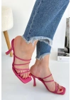 Sabıo Fuşya Topuklu Kadın Terlik