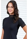 Şahinler Bayan Dantelli Yarım Kollu Bluz B629