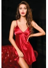Saten Askılı Mini Fantezi Gecelik
