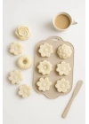 Silikon Kek ve Çikolata Kalıbı 6’lı Krem Renk Pasta Tatlı Muffin Kalıbı