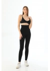 SİYAH MI 3904 Göğüs Altı Yüksek Bel Toparlayıcı Tayt