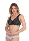 SİYAH MI Emay 178 C Balenli Dantelli Sütyen