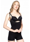 SİYAH MI Emay 2058 Göğsü Açık Kısa Paça Boy Korse