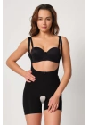 SİYAH MI Emay 2834 Göğsü Açık Ferumalı Tül Popo Boy Lazer Korse