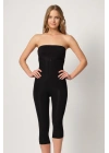 SİYAH MI Emay 2868 Fermuarlı Kapri Tayt Lazer Korse
