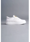 Slw161 Hippo Bağcıksız Cilt Erkek Günlük Cbt - Beyaz Erkek Sneaker Ayakkabı