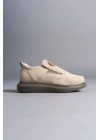 Slw161 Hippo Bağcıksız Süet Erkek Günlük Sgt - Bej Erkek Sneaker Ayakkabı