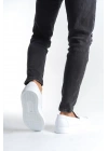 Slw180 Estilo X Bağcıksız Cilt Erkek Günlük Spor Cbt - Beyaz Erkek Klasik Ayakkabı