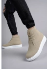 SLW207 Oslo Bağcıklı Süet Erkek Günlük Spor Bot BT - Krem