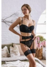 STRAPLEZ SÜTYEN, JARTİYER VE STRİNG TAKIM SİYAH (MGP32182)