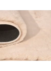 Tavşan Poly Peluş Halı -Bej- Yüksek Kalite-Ekstra Yumuşak - Kaymaz Özel Tabanlı - Özel Ölçü