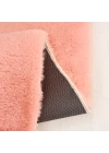 Tavşan Poly Peluş Halı - Rose -Yüksek Kalite-Ekstra Yumuşak - Kaymaz Özel Tabanlı - Özel Ölçü