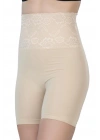 TEN MI Emay 2091 Önü Dantelli Yüksek Bel Boxer Korse