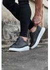 Wagoon WG010 Gri Cilt Erkek Casual Ayakkabı