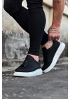 Wagoon WG010 Siyah Cilt Erkek Casual Ayakkabı