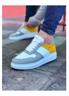 Wagoon WG011 Beyaz Sarı Erkek Casual Ayakkabı