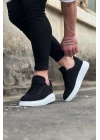 Wagoon WG018 Siyah Kot Kumaş Erkek Casual Ayakkabı