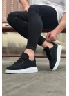 Wagoon WG018 Siyah Kot Kumaş Erkek Casual Ayakkabı