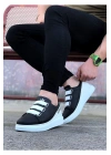 Wagoon WG029 Siyah Beyaz Kalın Taban Casual Erkek Ayakkabı
