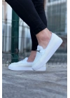 Wagoon Wg060 Beyaz Triko Babet Erkek Casual Ayakkabı Erkek Günlük Ayakkabı