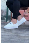 Wagoon Wg060 Beyaz Triko Babet Erkek Casual Ayakkabı Erkek Günlük Ayakkabı