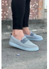 Wagoon WG061 Gri Triko Babet Erkek Casual Ayakkabı