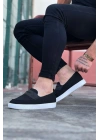 Wagoon Wg061 Siyah Triko Babet Erkek Casual Ayakkabı Erkek Günlük Ayakkabı