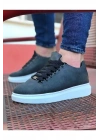 Wagoon WG08 Gri Düz Erkek Casual Ayakkabı