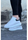 Wagoon Wg095 Beyaz Siyah Erkek Casual Ayakkabı Erkek Günlük Ayakkabı