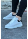Wagoon Wg095 Beyaz Siyah Erkek Casual Ayakkabı Erkek Günlük Ayakkabı