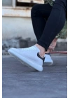 Wagoon Wg095 Beyaz Siyah Erkek Casual Ayakkabı Erkek Günlük Ayakkabı