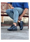 Wagoon Wg301 Kömür Mavi Erkek Casual Ayakkabı Erkek Günlük Ayakkabı