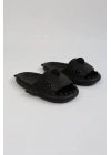 Wagoon Wg500 Köpekbalığı Siyah Unisex Tam Ortopedik Shark Slides Kadın Terlik