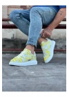 Wagoon Wg501 Sarı Cok Boyalı Erkek Casual Ayakkabı Erkek Günlük Ayakkabı