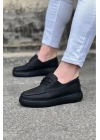 Wagoon WG508 Kömür Cilt Ortopedik Taban Erkek Casual Ayakkabı