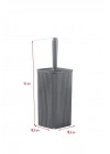 WC Fırçası & Tuvalet Fırçası Füme 2 Parça