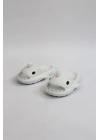 Wg500 Köpekbalığı Beyaz Unisex Tam Ortopedik Shark Slides Cocuk Kadın Terlik