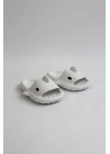 Wg500 Köpekbalığı Beyaz Unisex Tam Ortopedik Shark Slides Cocuk Kadın Terlik